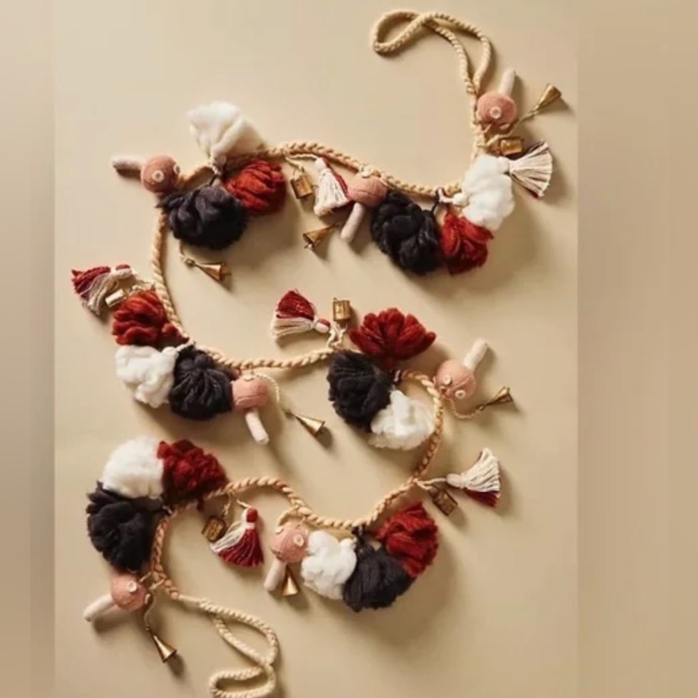Anthropologie holiday mushroom woodland garland